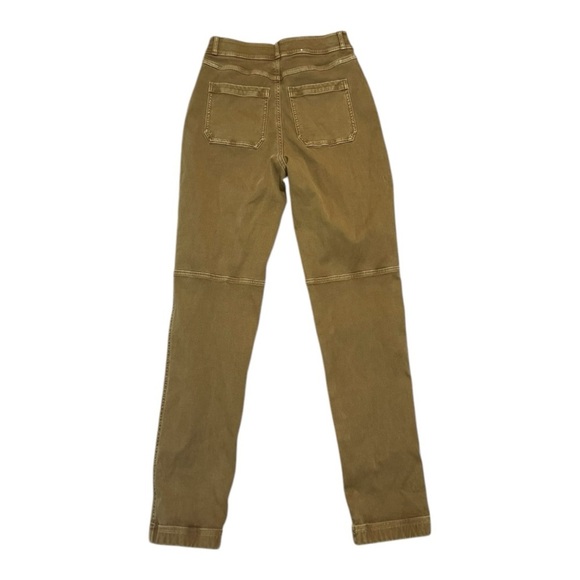 SPANX Stretch Twill Straight‎ Leg Pants Jeans Stretch Brown Rust Size S Acorn - Picture 5 of 9